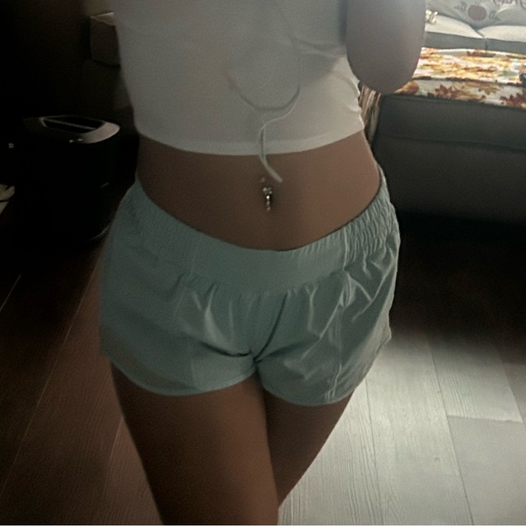 lululemon athletica Light Blue Athletic Shorts - Picture 1 of 2